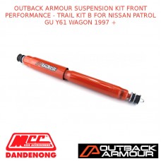 OUTBACK ARMOUR SUSPENSION KIT FRONT TRAIL KIT B PATROL GU Y61 WAGON 1997 +